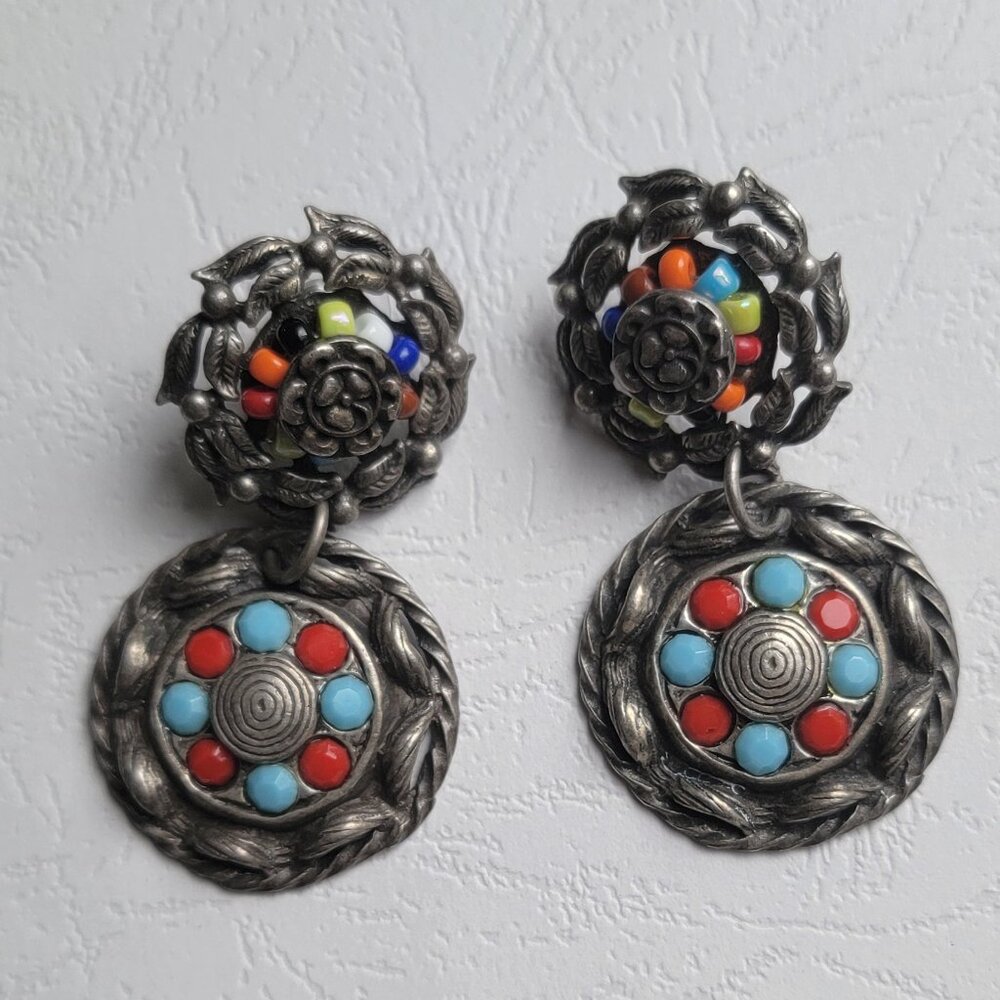 Metal Multicolor Earrings